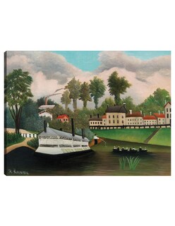 Foto 1 | Cuadro Decorativo - El Barco Lavadero De Pont De Charenton (ca. 1895)- Henri Rousseau - Paisaje - 69x92 - Fine Art Tj