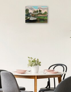 Foto 2 | Cuadro Decorativo - El Barco Lavadero De Pont De Charenton (ca. 1895)- Henri Rousseau - Paisaje - 69x92 - Fine Art Tj