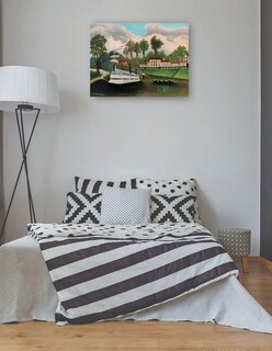 Foto 3 | Cuadro Decorativo - El Barco Lavadero De Pont De Charenton (ca. 1895)- Henri Rousseau - Paisaje - 69x92 - Fine Art Tj