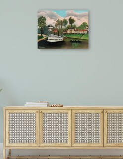 Foto 4 | Cuadro Decorativo - El Barco Lavadero De Pont De Charenton (ca. 1895)- Henri Rousseau - Paisaje - 69x92 - Fine Art Tj