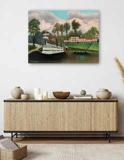 Foto 5 | Cuadro Decorativo - El Barco Lavadero De Pont De Charenton (ca. 1895)- Henri Rousseau - Paisaje - 69x92 - Fine Art Tj