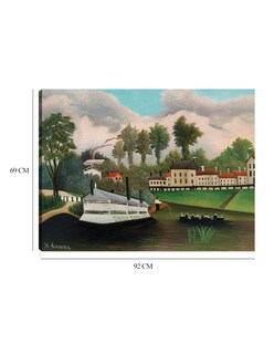 Foto 6 | Cuadro Decorativo - El Barco Lavadero De Pont De Charenton (ca. 1895)- Henri Rousseau - Paisaje - 69x92 - Fine Art Tj