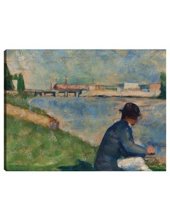 Foto 1 | Cuadro Decorativo - Estudio Para &,#39,bañistas En Asnières&,#39, (c.1883-1884)- Georges Seurat - 46x61 - Fin