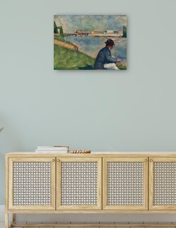 Foto 4 | Cuadro Decorativo - Estudio Para &,#39,bañistas En Asnières&,#39, (c.1883-1884)- Georges Seurat - 46x61 - Fin
