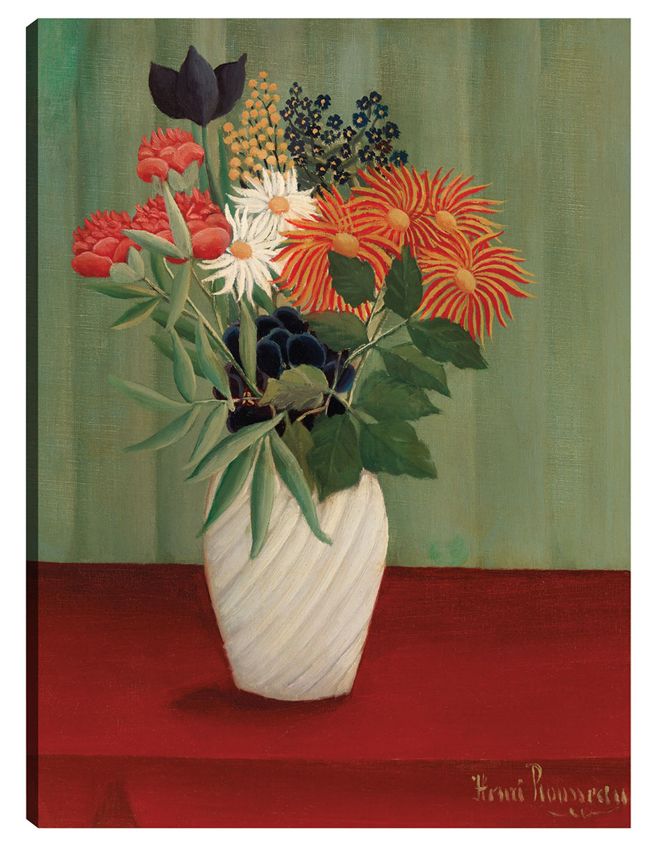 Foto 1 | Cuadro Decorativo - Ramo De Flores Con Ásteres Chinos Y Tokios (1910)- Henri Rousseau - Floral - 28x36 - Fine Art Tj