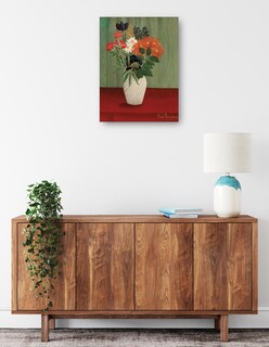 Foto 2 | Cuadro Decorativo - Ramo De Flores Con Ásteres Chinos Y Tokios (1910)- Henri Rousseau - Floral - 28x36 - Fine Art Tj