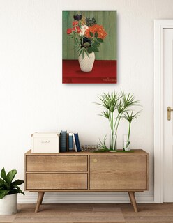 Foto 3 | Cuadro Decorativo - Ramo De Flores Con Ásteres Chinos Y Tokios (1910)- Henri Rousseau - Floral - 28x36 - Fine Art Tj