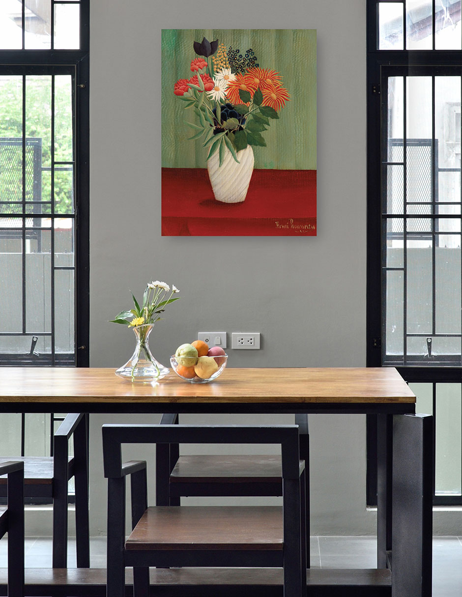 Foto 4 | Cuadro Decorativo - Ramo De Flores Con Ásteres Chinos Y Tokios (1910)- Henri Rousseau - Floral - 28x36 - Fine Art Tj