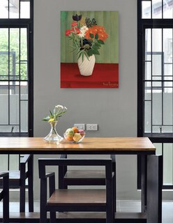 Foto 4 | Cuadro Decorativo - Ramo De Flores Con Ásteres Chinos Y Tokios (1910)- Henri Rousseau - Floral - 28x36 - Fine Art Tj