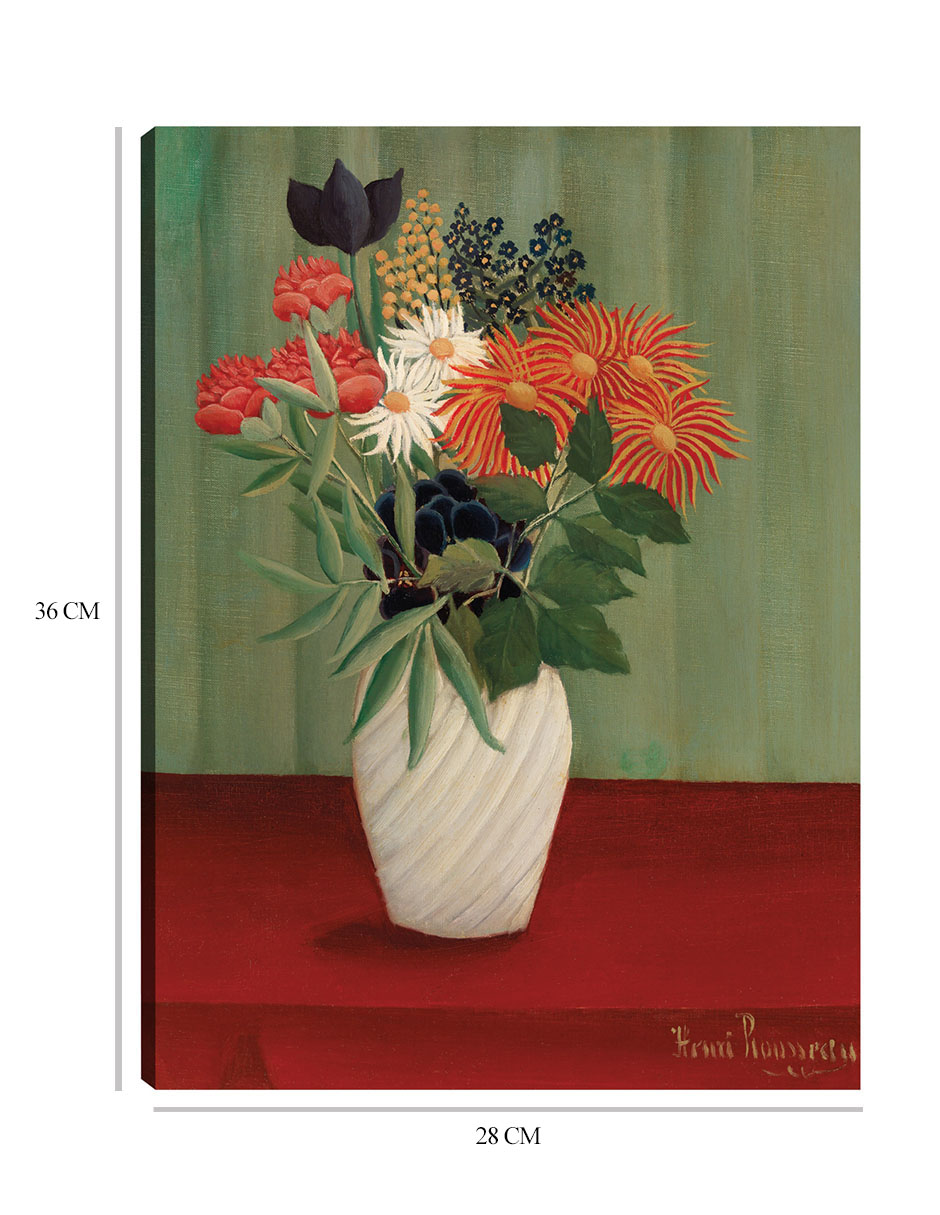 Foto 7 pulgar | Cuadro Decorativo - Ramo De Flores Con Ásteres Chinos Y Tokios (1910)- Henri Rousseau - Floral - 28x36 - Fine Art Tj
