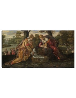 Foto 1 | Cuadro Decorativo - El Hallazgo De Moisés (década De 1560)- Jacopo Tintoretto - Religión - 54x102 - Fine Art Tj