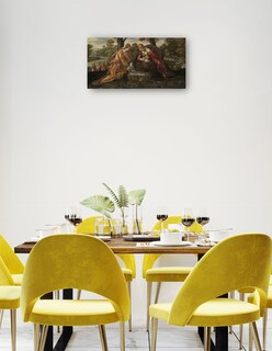 Foto 3 | Cuadro Decorativo - El Hallazgo De Moisés (década De 1560)- Jacopo Tintoretto - Religión - 54x102 - Fine Art Tj