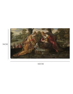 Foto 6 | Cuadro Decorativo - El Hallazgo De Moisés (década De 1560)- Jacopo Tintoretto - Religión - 54x102 - Fine Art Tj