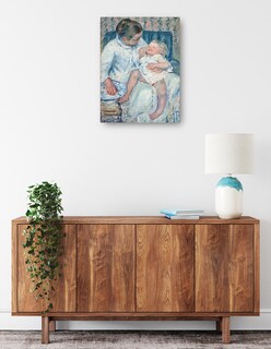 Foto 2 | Cuadro Decorativo - Madre A Punto De Lavar A Su Hijo Somnoliento- Mary Cassatt - Fotografía - 46x61 - Fine Art Tj