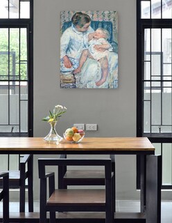 Foto 4 | Cuadro Decorativo - Madre A Punto De Lavar A Su Hijo Somnoliento- Mary Cassatt - Fotografía - 46x61 - Fine Art Tj
