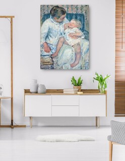 Foto 5 | Cuadro Decorativo - Madre A Punto De Lavar A Su Hijo Somnoliento- Mary Cassatt - Fotografía - 46x61 - Fine Art Tj