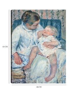 Foto 6 | Cuadro Decorativo - Madre A Punto De Lavar A Su Hijo Somnoliento- Mary Cassatt - Fotografía - 46x61 - Fine Art Tj