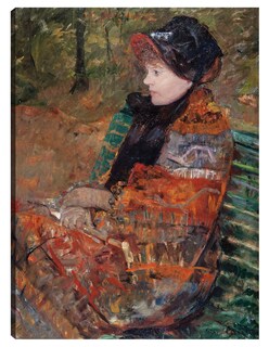 Foto 1 | Cuadro Decorativo - Otoño, Retrato De Lydia Cassatt (1880)- Mary Cassatt - Fotografía - 69x92 - Impresión En