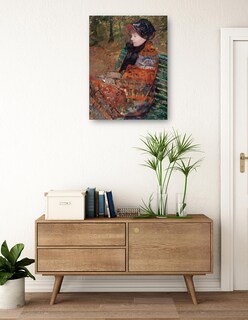 Foto 3 | Cuadro Decorativo - Otoño, Retrato De Lydia Cassatt (1880)- Mary Cassatt - Fotografía - 69x92 - Impresión En
