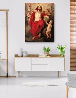 Foto 5 | Cuadro Decorativo - Cristo Triunfando Sobre La Muerte Y El Pecado (hacia 1615-1616)- Peter Paul Rubens - 69x92 - Fin