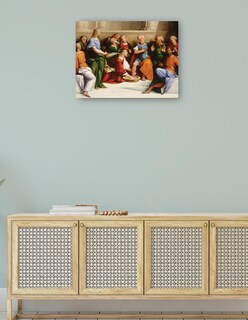 Foto 4 | Cuadro Decorativo - Cristo Lavando Los Pies De Los Discípulos, C. 1520/1525- Garofalo - Religión - 77x102 - Fine Art Tj