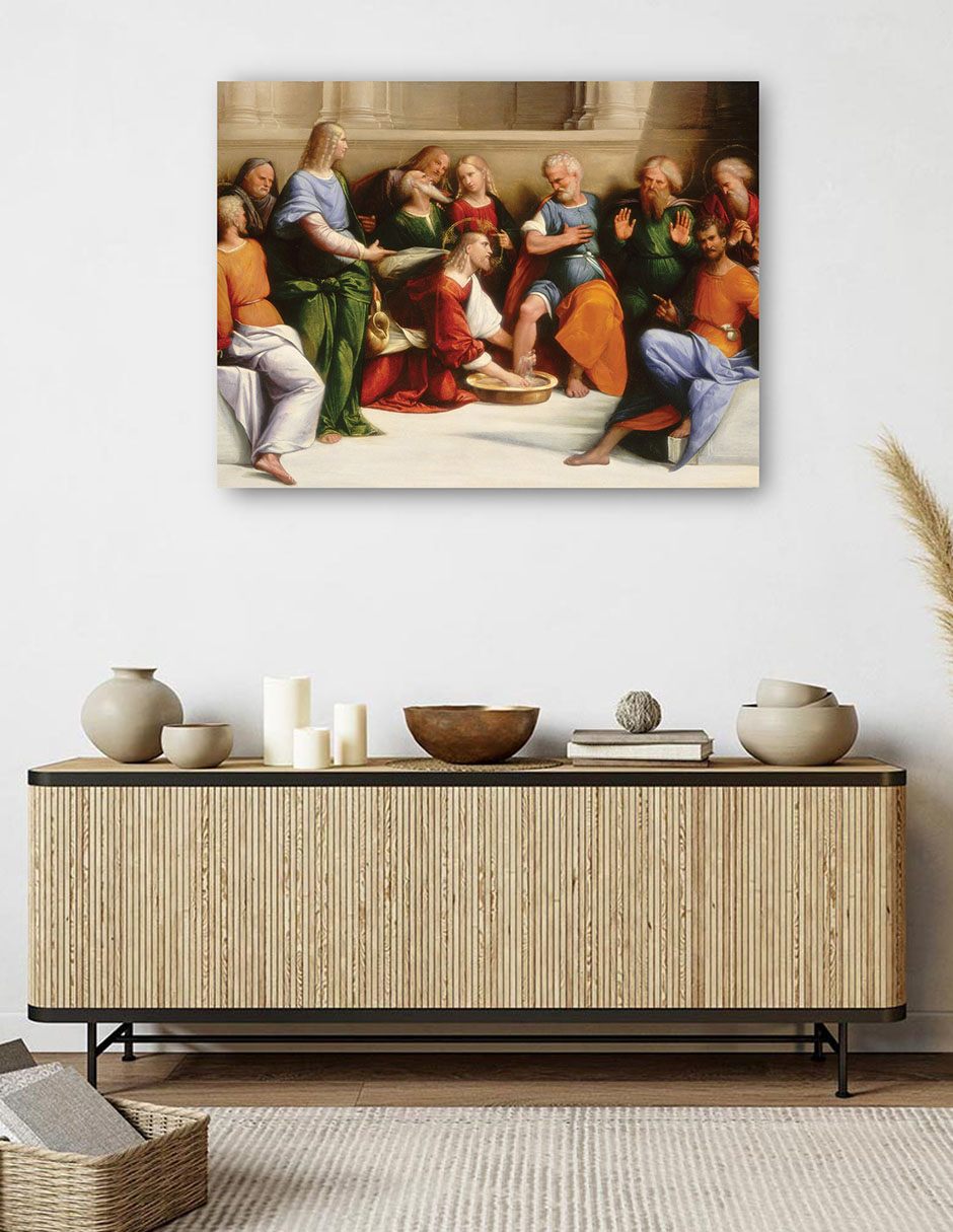 Foto 5 | Cuadro Decorativo - Cristo Lavando Los Pies De Los Discípulos, C. 1520/1525- Garofalo - Religión - 77x102 - Fine Art Tj