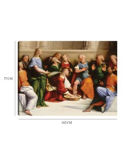 Foto 6 | Cuadro Decorativo - Cristo Lavando Los Pies De Los Discípulos, C. 1520/1525- Garofalo - Religión - 77x102 - Fine Art Tj