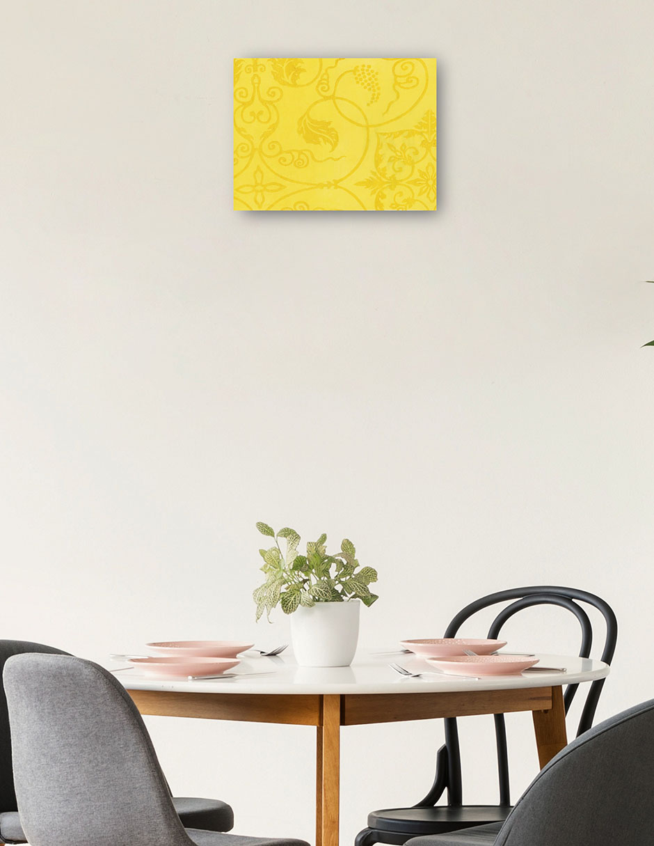 Foto 2 | Cuadro Decorativo - Grabado En Madera Original Vintage Japonés -amarillo- Taguchi Tomoki - Abstracto - 77x102 - Fine