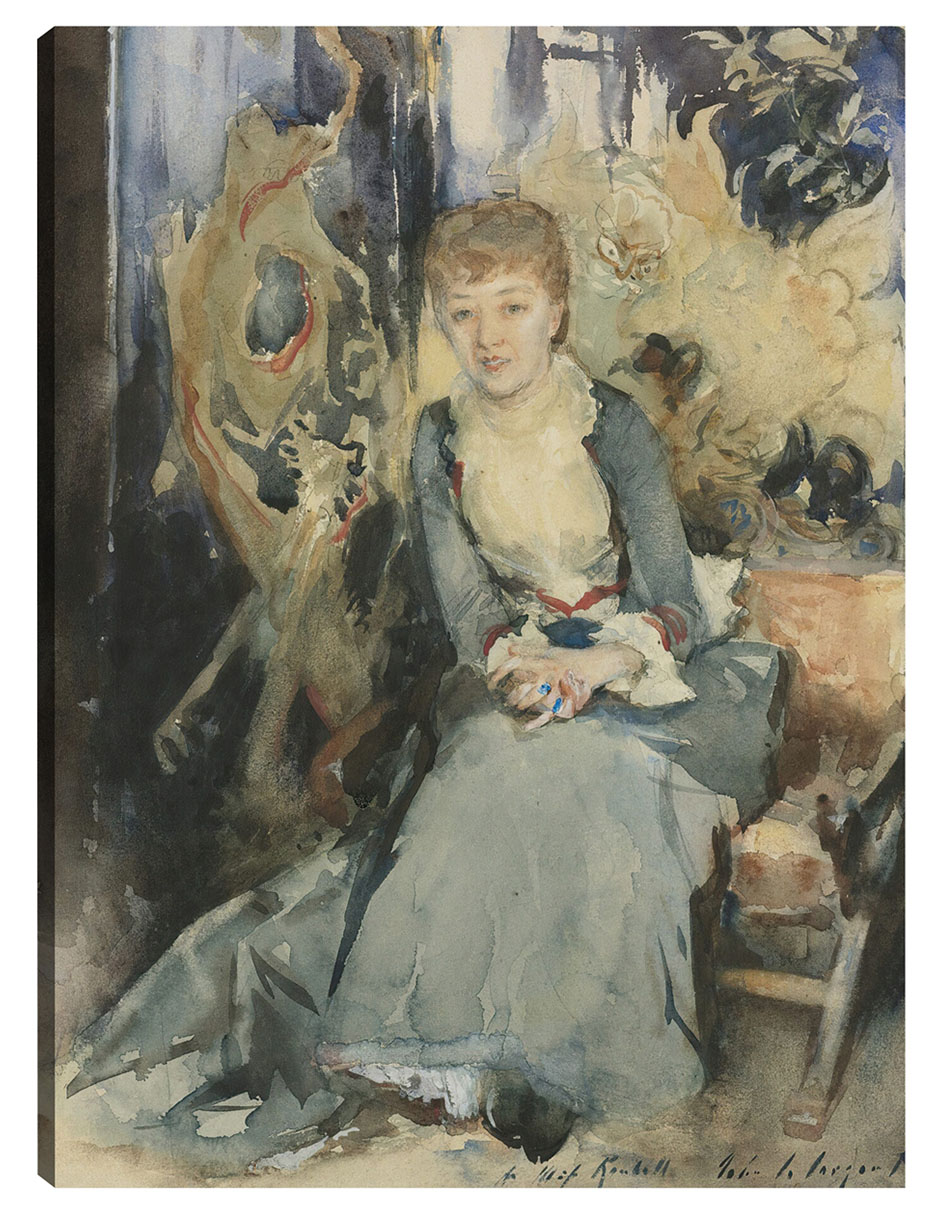 Foto 2 pulgar | Cuadro Decorativo - Sra. Reubell Sentada Frente A Una Pantalla (hacia 1884)- John Singer Sargent - 28x36 - Fine Art Tj
