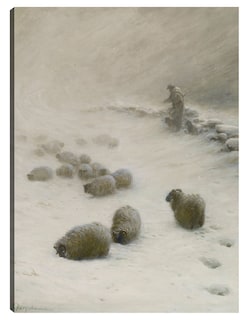Foto 1 | Cuadro Decorativo - Sopla, Sopla, Viento Invernal, Ca 1919- Joseph Farquharson - Fotografía - 107x143 - Fine Art Tj