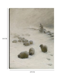 Foto 6 | Cuadro Decorativo - Sopla, Sopla, Viento Invernal, Ca 1919- Joseph Farquharson - Fotografía - 107x143 - Fine Art Tj