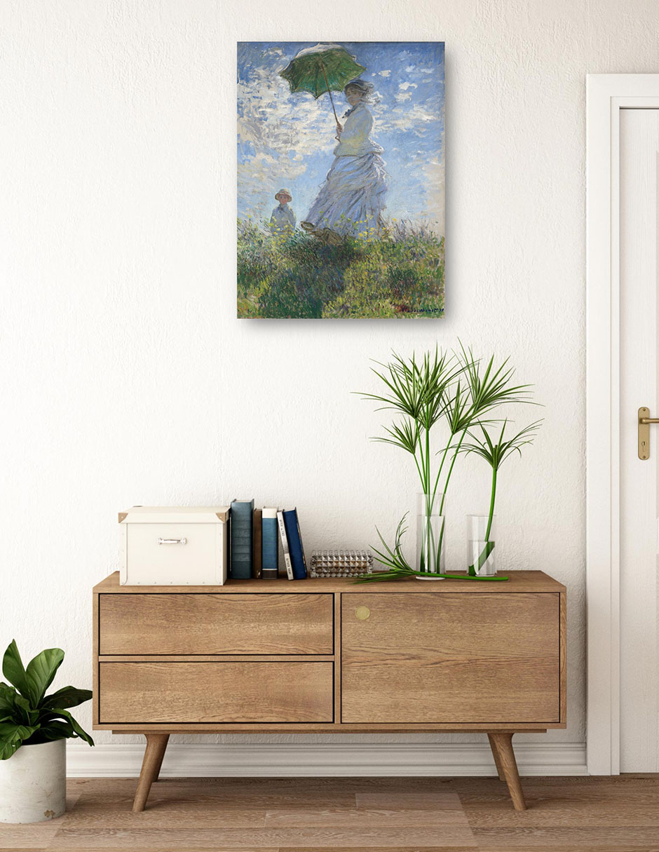 Foto 4 pulgar | Cuadro Decorativo - Mujer Con Sombrilla – Madame Monet Y Su Hijo (1875)- Claude Monet - Fotografía - 28x36 - Fine Art