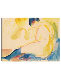 Foto 1 | Cuadro Decorativo - Desnudo Femenino Sentado Con Medias Azules (1919-1924)- Edvard Munch - Fotografía - 69x92 - Fine