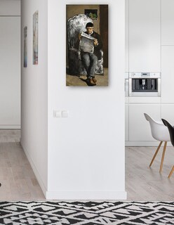 Foto 4 | Cuadro Decorativo - El Padre Del Artista, Leyendo The Event (1866)- Paul Cézanne - Fotografía - 34x64 - Fine Art Tj