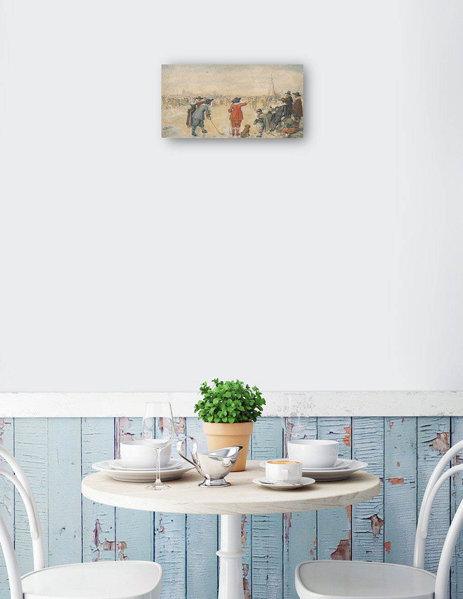 Foto 3 pulgar | Cuadro Decorativo - Juegos De Invierno En El Río Helado Ijssel- Hendrick Avercamp - Fotografía - 54x102 - Fine Art Tj