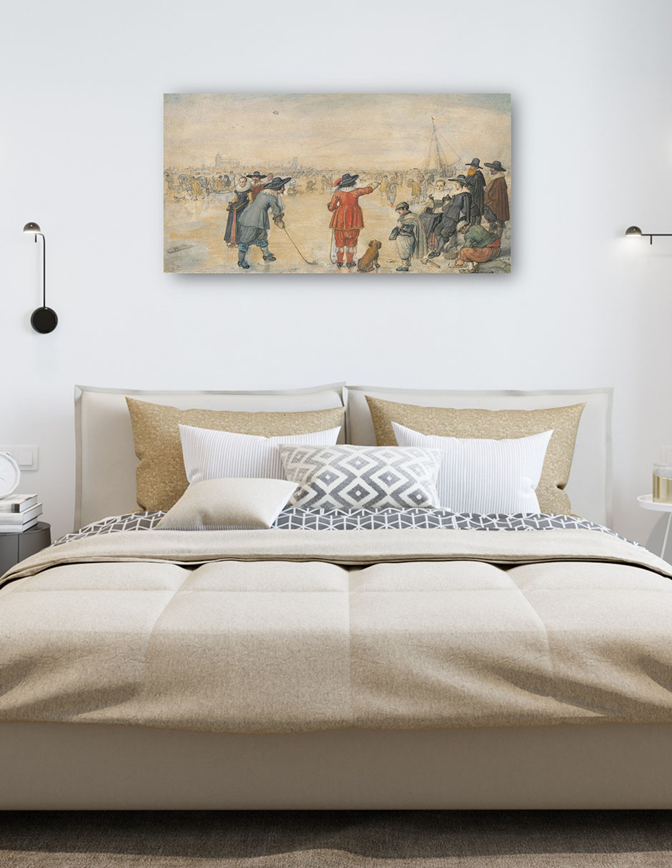 Foto 5 | Cuadro Decorativo - Juegos De Invierno En El Río Helado Ijssel- Hendrick Avercamp - Fotografía - 54x102 - Fine Art Tj