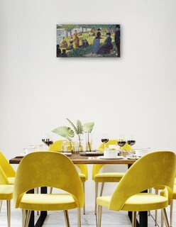 Foto 3 | Cuadro Decorativo - Boceto Al Óleo Para “la Grande Jatte” (1884)- Georges Seurat - Fotografía - 34x64 - Fine Art Tj