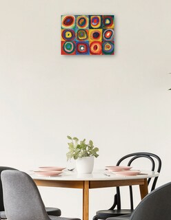 Foto 2 | Cuadro Decorativo - Cuadrado Con Anillos Konzentrischen (1913)- Wassily Kandinsky - Abstracto - 107x143 - Fine Art Tj