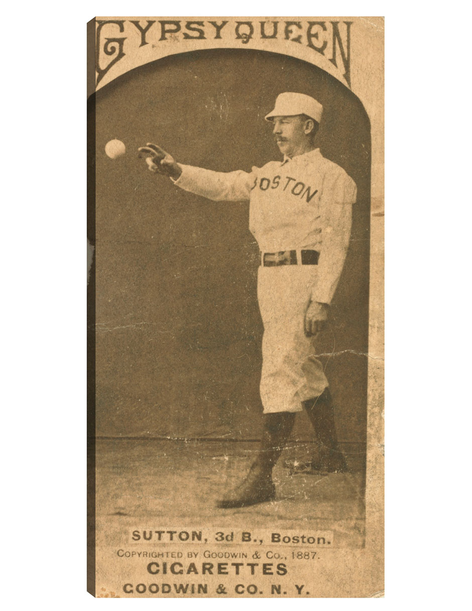 Foto 2 pulgar | Cuadro Decorativo - Ezra Sutton, Boston Beaneaters, Retrato De Tarjeta De Béisbol- Library Of Congress - 46x89 - Fi