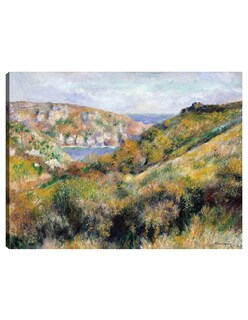Foto 1 | Cuadro Decorativo - Colinas Alrededor De La Bahía De Moulin Huet, Guernsey (1883)- Pierre-auguste Renoir - 69x