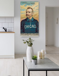 Foto 5 | Cuadro Decorativo - Cap Anson, Medias Blancas De Chicago, Retrato De Tarjeta De Béisbol- Library Of Congress -5