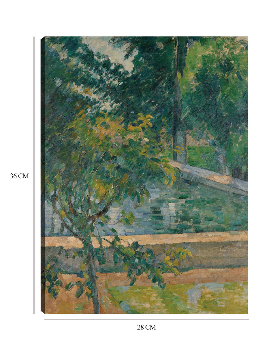 Foto 7 pulgar | Cuadro Decorativo - La Piscina De Jas De Bouffan (hacia 1878)- Paul Cézanne - Paisaje - 28x36 - Impresión En L
