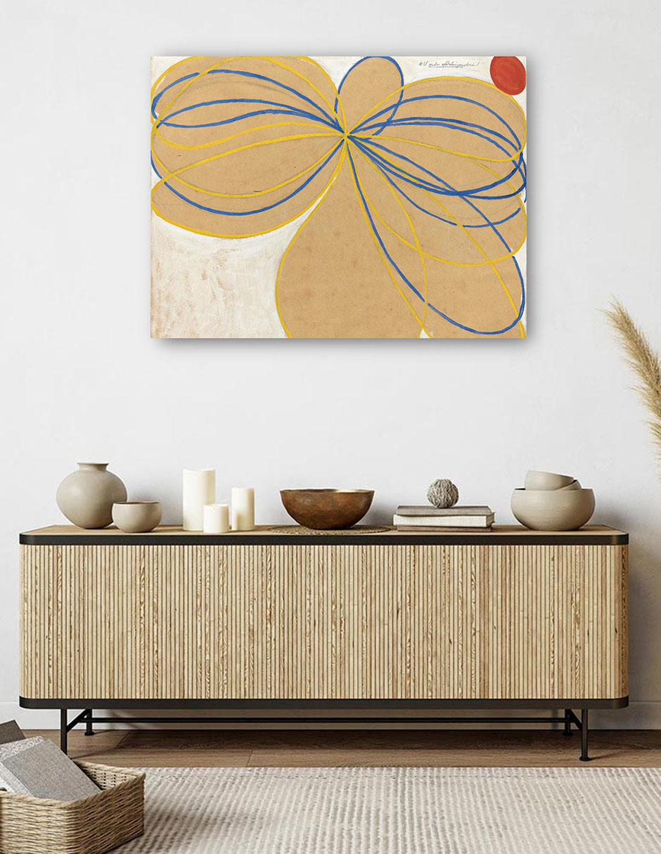 Foto 6 pulgar | Cuadro Decorativo - La Estrella De Siete Puntas Nº 1 (1908)- Hilma Af Klint - Abstracto - 28x36 -impresión En