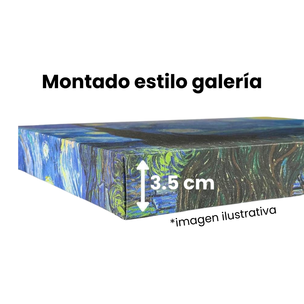 Foto 3 | Cuadro Decorativo Paisaje Ciudad Moderna 143cm X 89cm Marco Madera