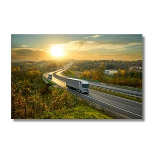 Foto 2 | Cuadro Decorativo Paisaje Carretera 143cm X 89cm Marco Madera