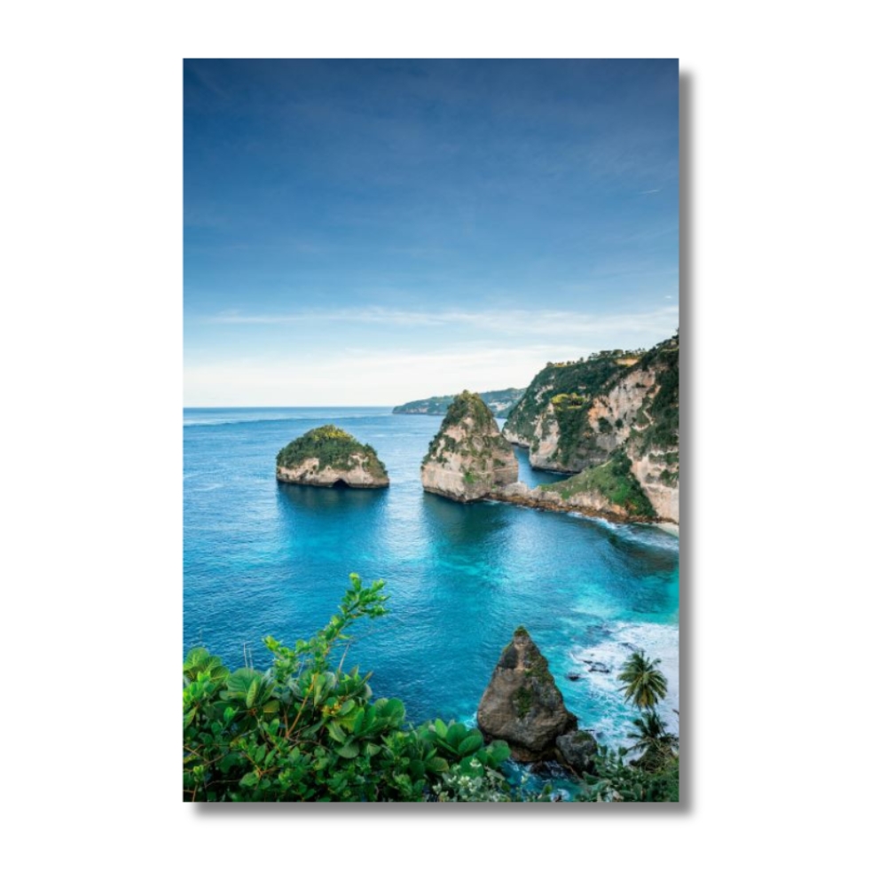 Foto 2 | Cuadro Decorativo Paisaje Isla 143cm X 89cm Marco Madera