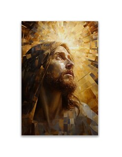 Foto 1 | Cuadro Decorativo Jesús Dorado