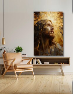 Foto 2 | Cuadro Decorativo Jesús Dorado