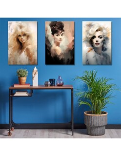 Foto 3 | Cuadro Decorativo Divas 3 Piezas