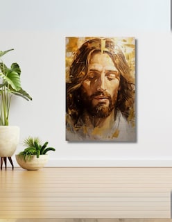 Foto 2 | Cuadro Decorativo Jesús Dorado